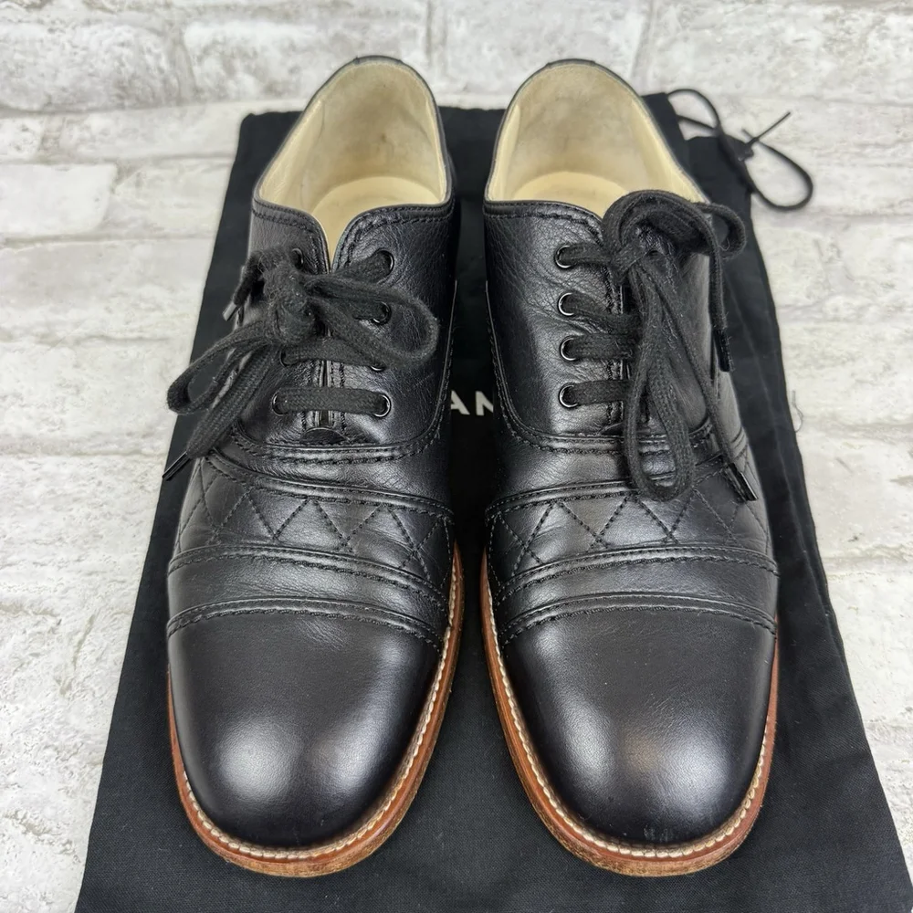 CHANEL oxford brogue